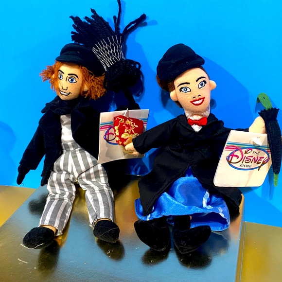 DISNEY STORE NWT 1990’s MARY POPPINS COLLECTIBLE BEAN BAG PLUSH COMPETE SET OF 4 - Picture 11 of 15